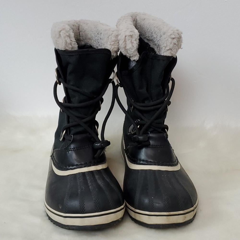 Sorel Winter Snow Boots Size 5 Waterproof Black